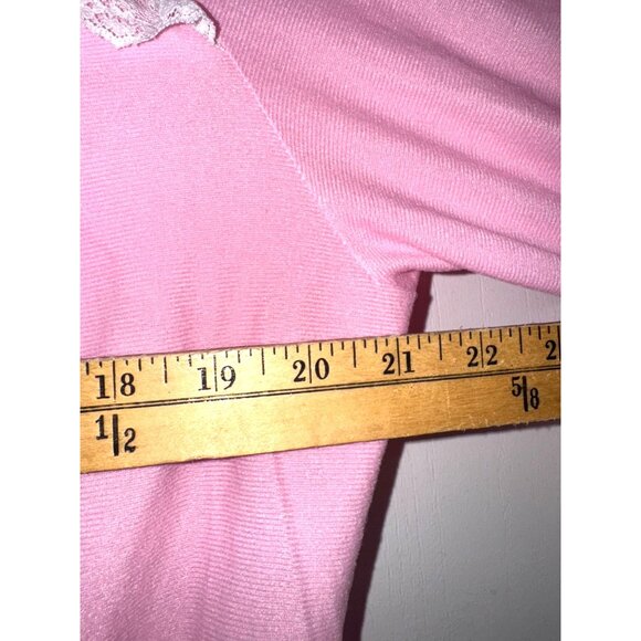 Kelly Reed Pink Long Sleeve Embroidered Nightgown With Lace & Button Accents - Picture 6 of 13